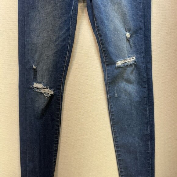 Aero Womens High Rise Skinny Jeans Size 4 Blue Denim Distressed Jeggings Casual - Picture 8 of 11